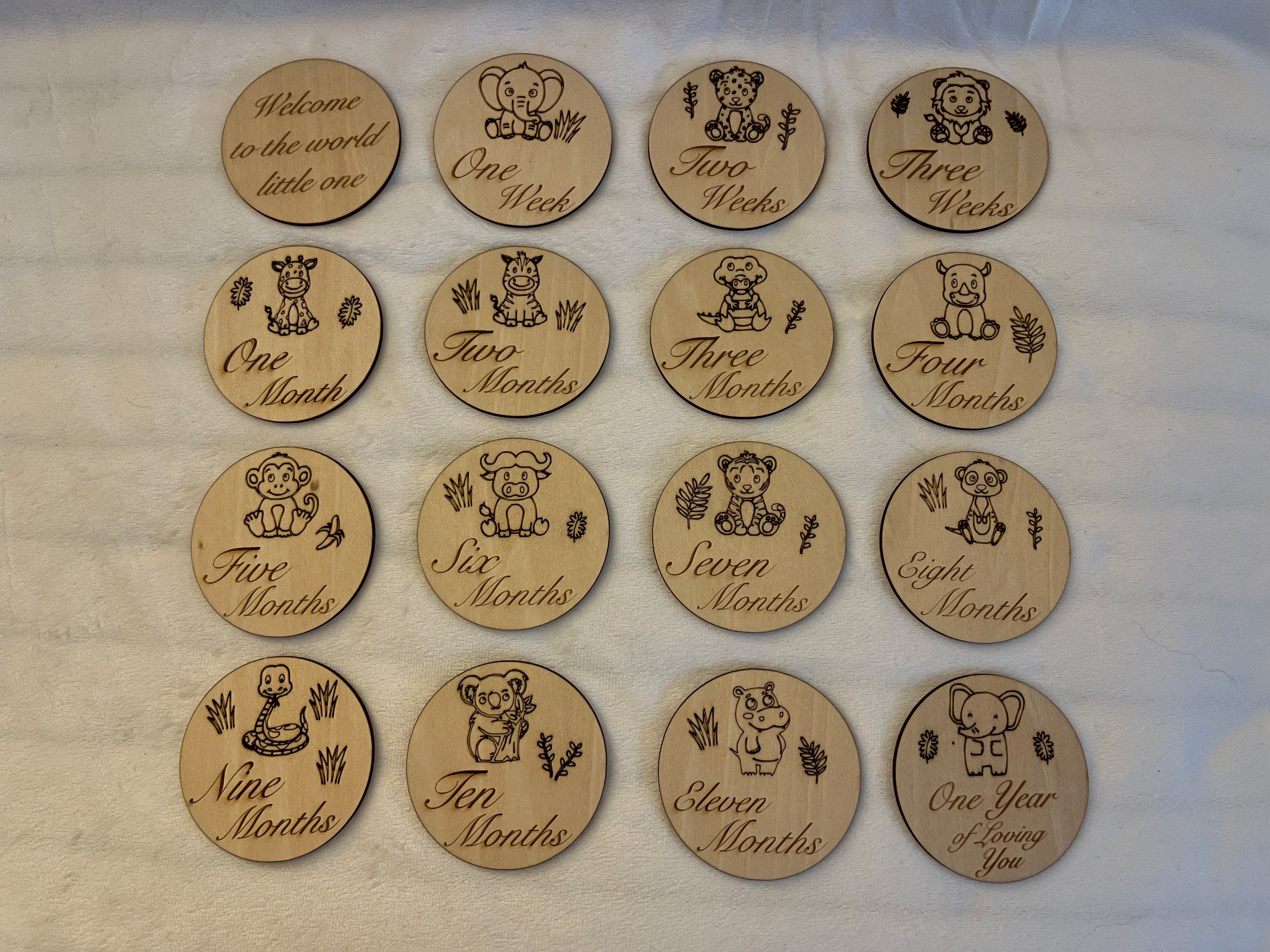 Baby's Milestone Cards